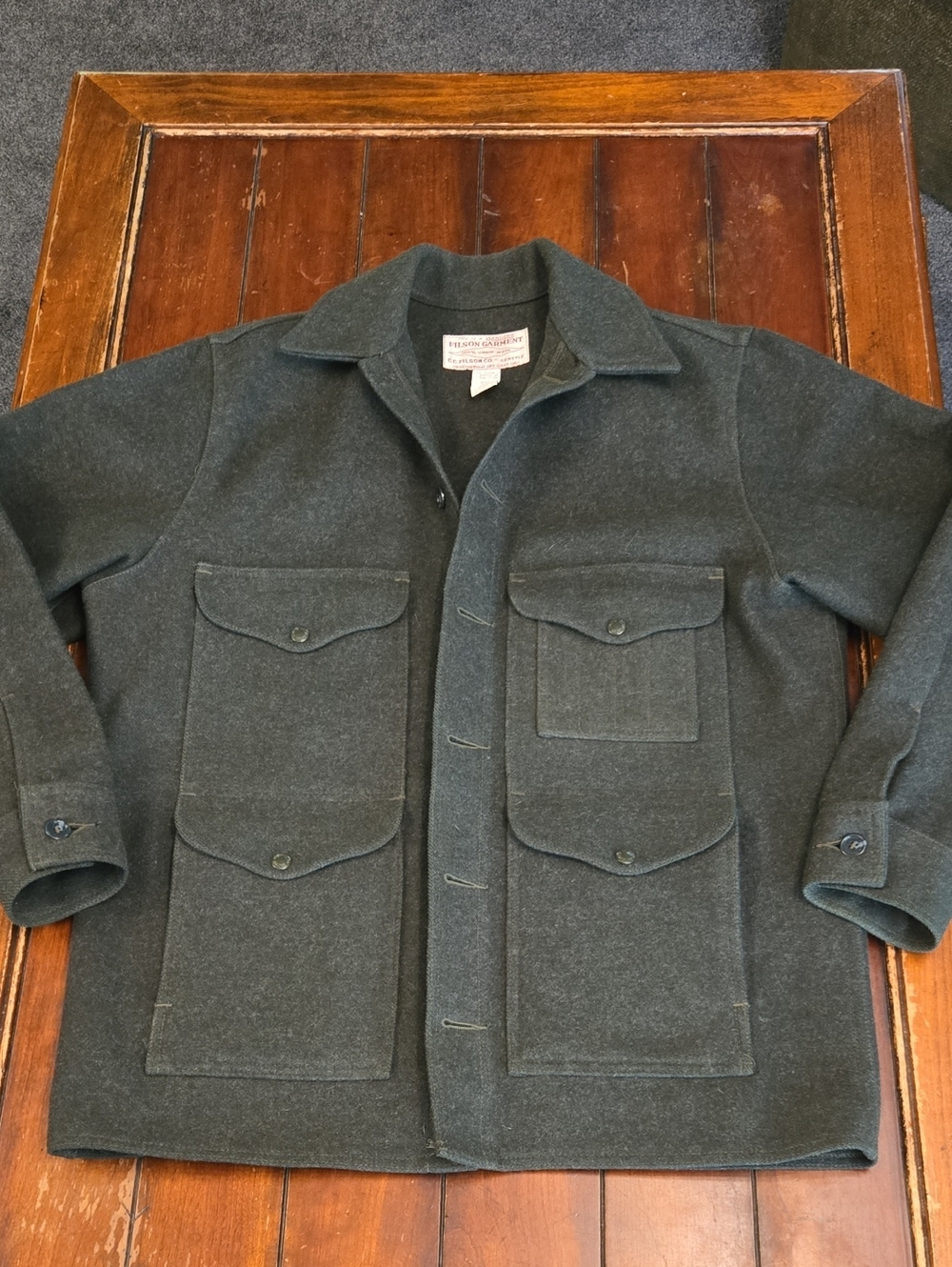 Filson Forest Green Wool Field Jacket - Men's